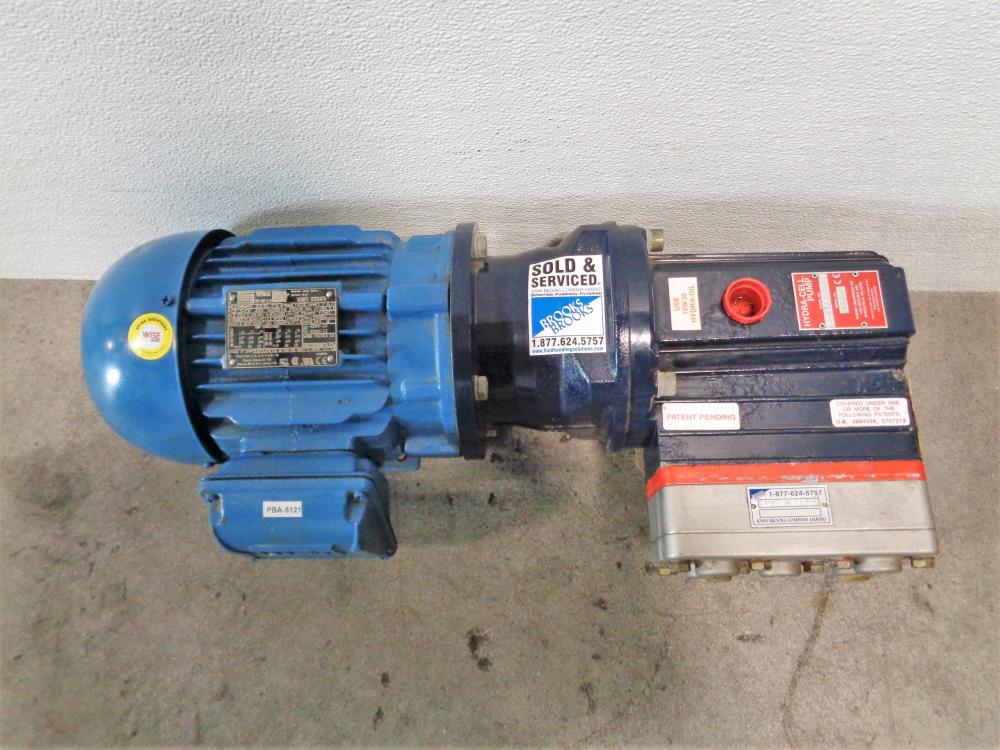 Wanner Hydra-Cell Sealless Pump D03EASJDDSHA with WEG 3HP Motor